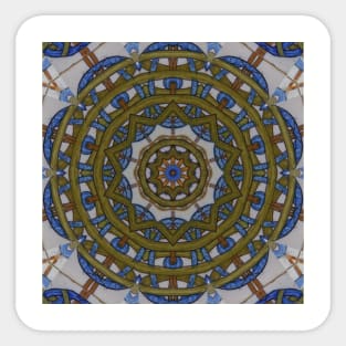 Globe Tiles Mandala Azulejos Sticker